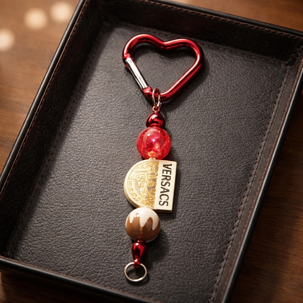 Hand Crafted Bag Charm Key Chain